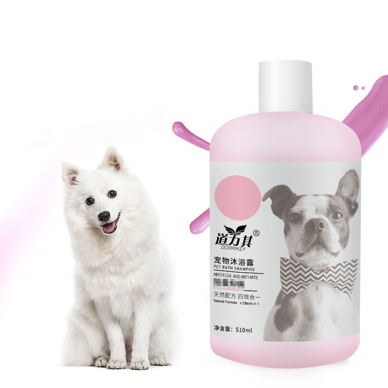 (Hàng nhập)Sữa tắm cho chó DORRIKEY tinh chất dừa loại bỏ khuẩn bọ chét - loai 510ml