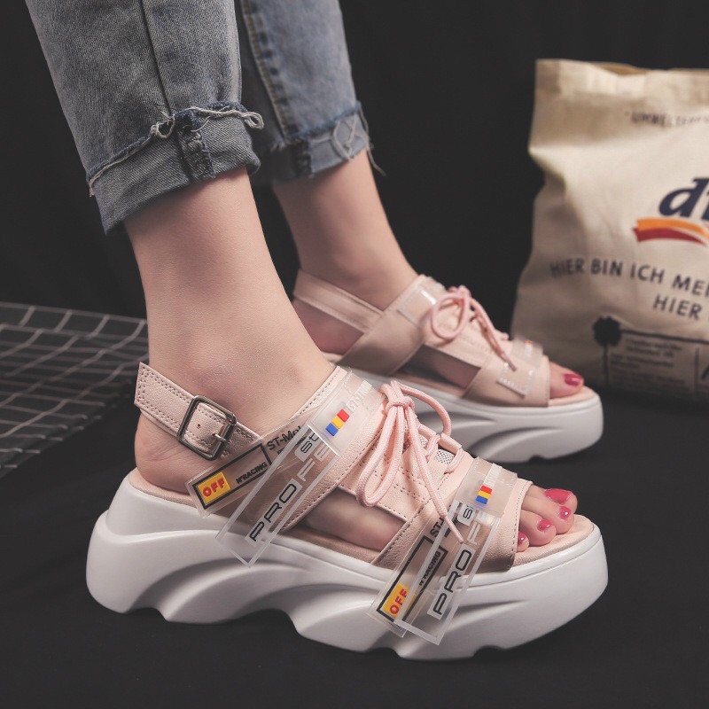 Sandal độn đế cao 7cm siêu đỉnh