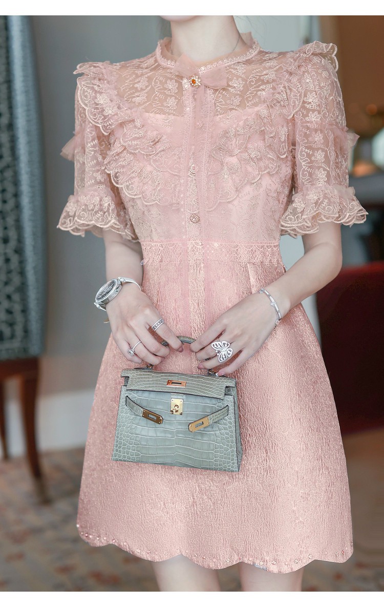 ĐẦM Lady REN PHỐI GẤM CAO CẤP và Sang Chảnh