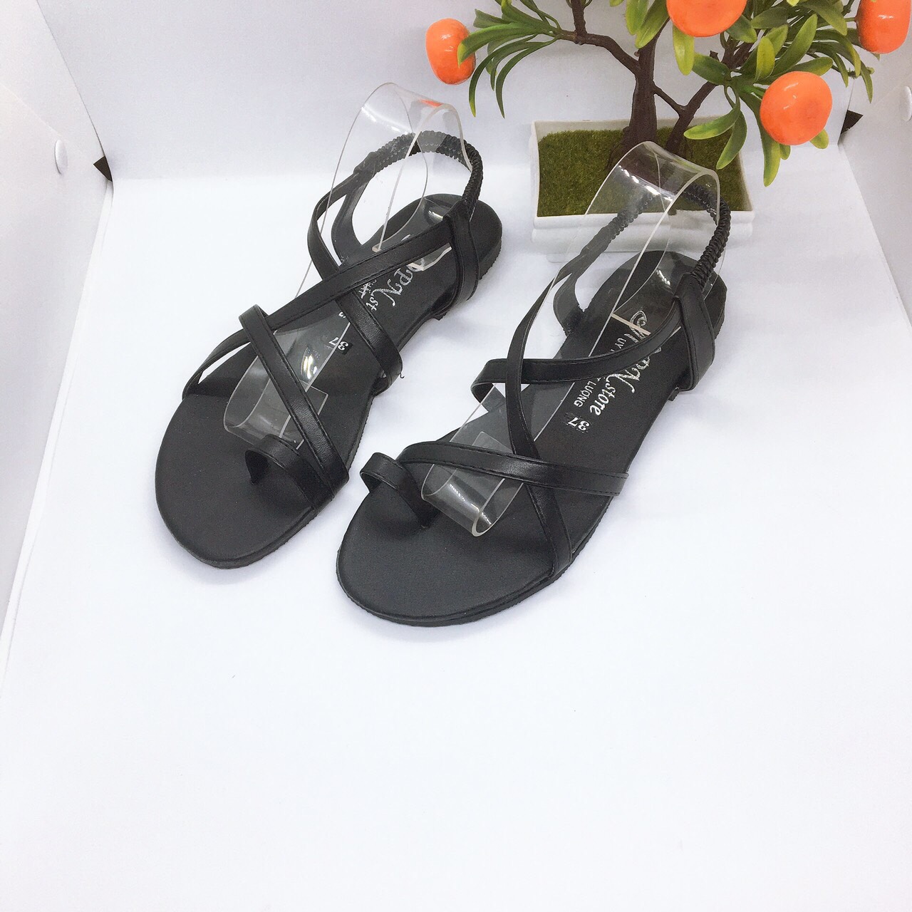 [HCM]sandal đế bệt quai mảnh chéo
