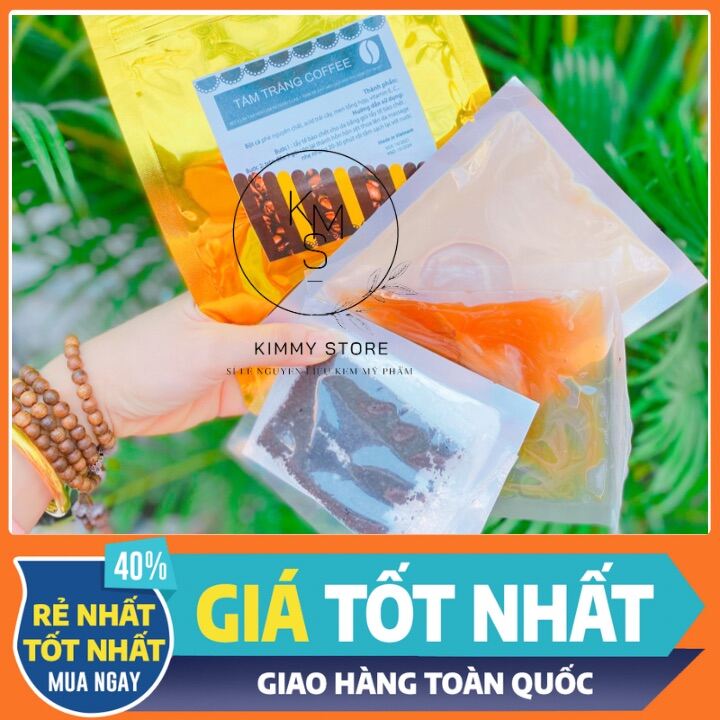 Combo 1 set tắm trắng coffee cà phê vỏ vàng