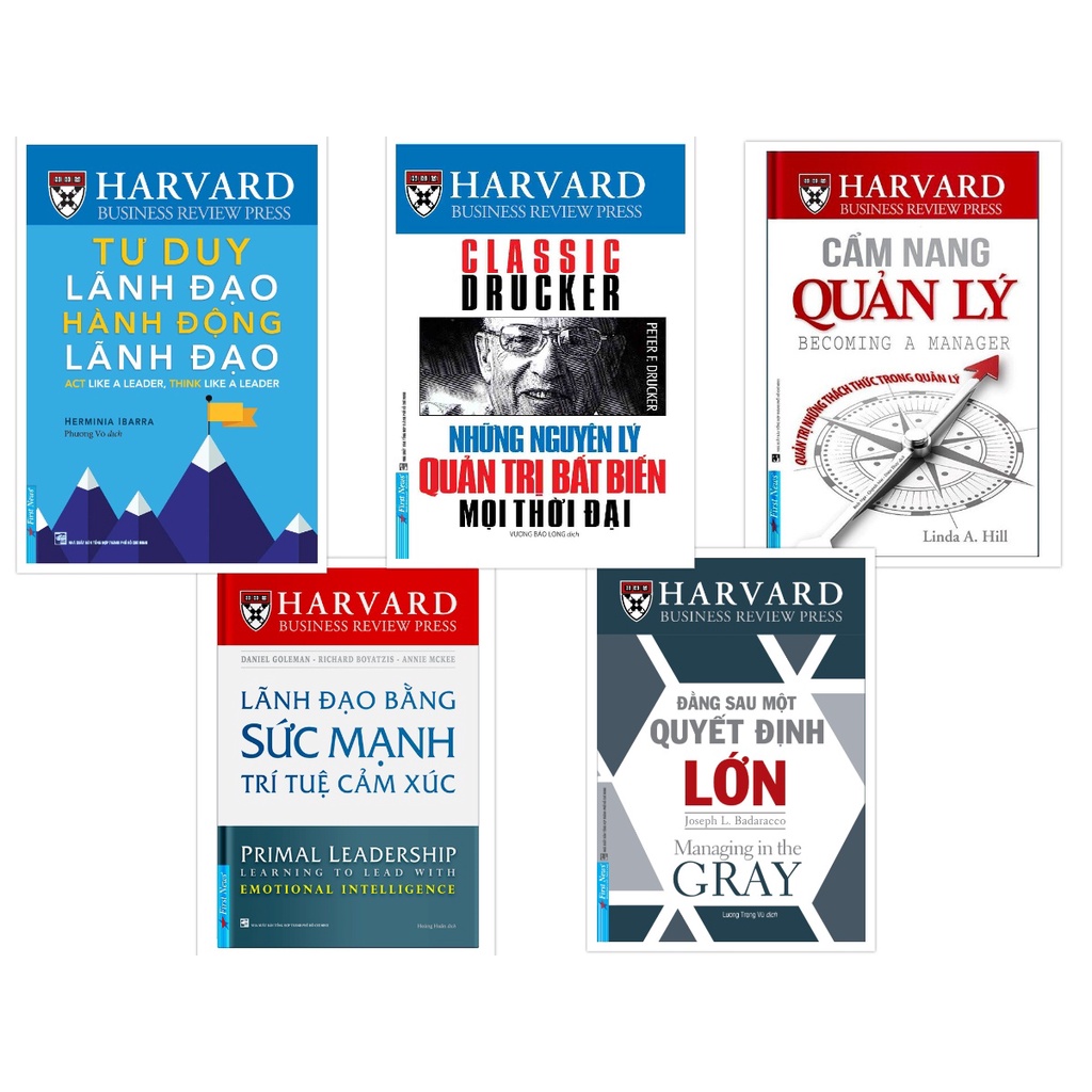 First News - Sách - Combo Lãnh Đạo Tiên Phong Harvard Business Review Trọn Bộ 5 Cuốn