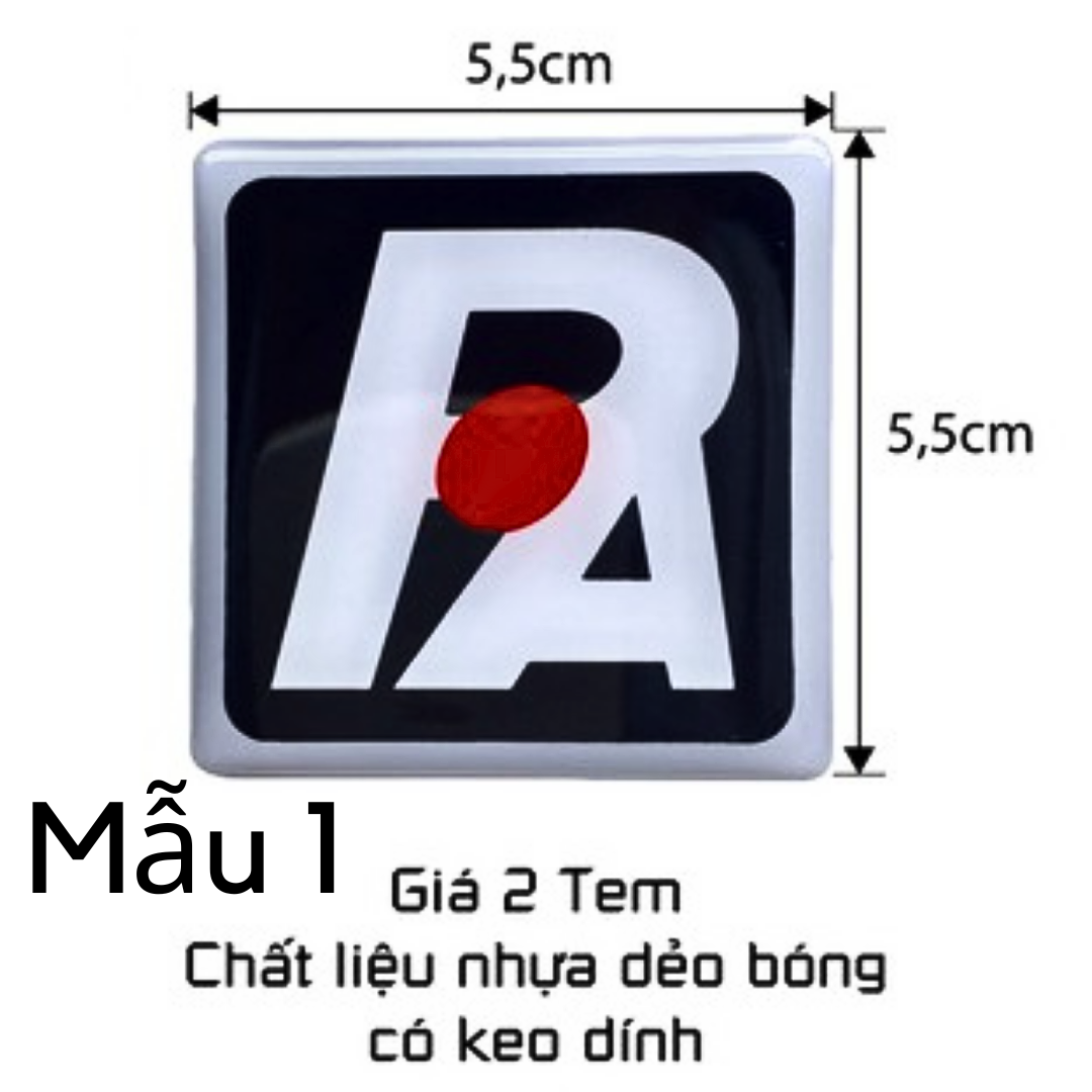Tem Loa PA Dán Thùng Loa Vuông 5.5cm ( 2 Tem )