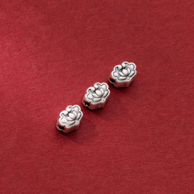 Charm bạc 3d hoa sen - mh706
