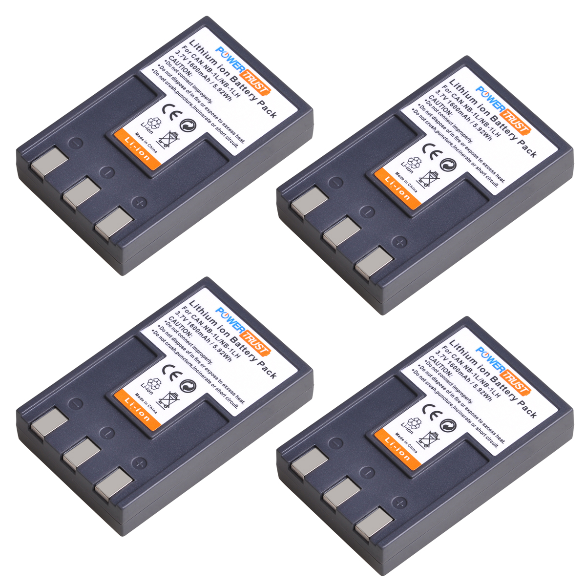 Powertrust 1600mah nb-1l nb-1lh nb1l nb1lh pin và led sạc cho canon s100 s110 s230 s400 s410 máy ảnh kỹ thuật số