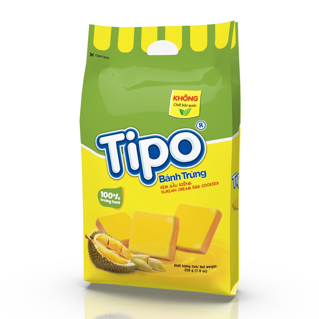 Bánh Tipo Trứng Nướng Sầu Riêng 220g Hữu Nghị