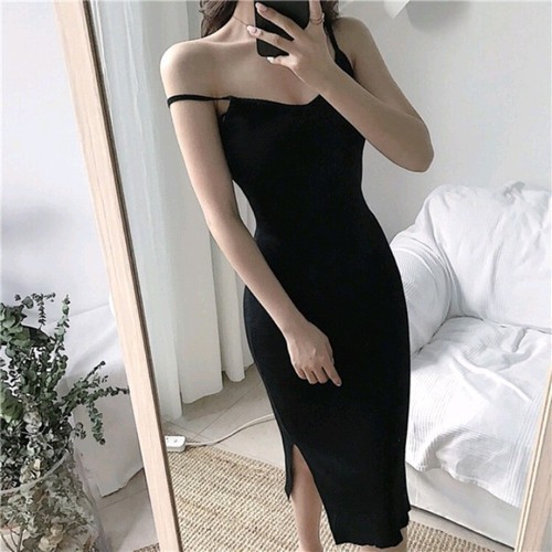 [HCM]Váy boddy 2 dây xẻ tà DV-0001 Hannah Clothes