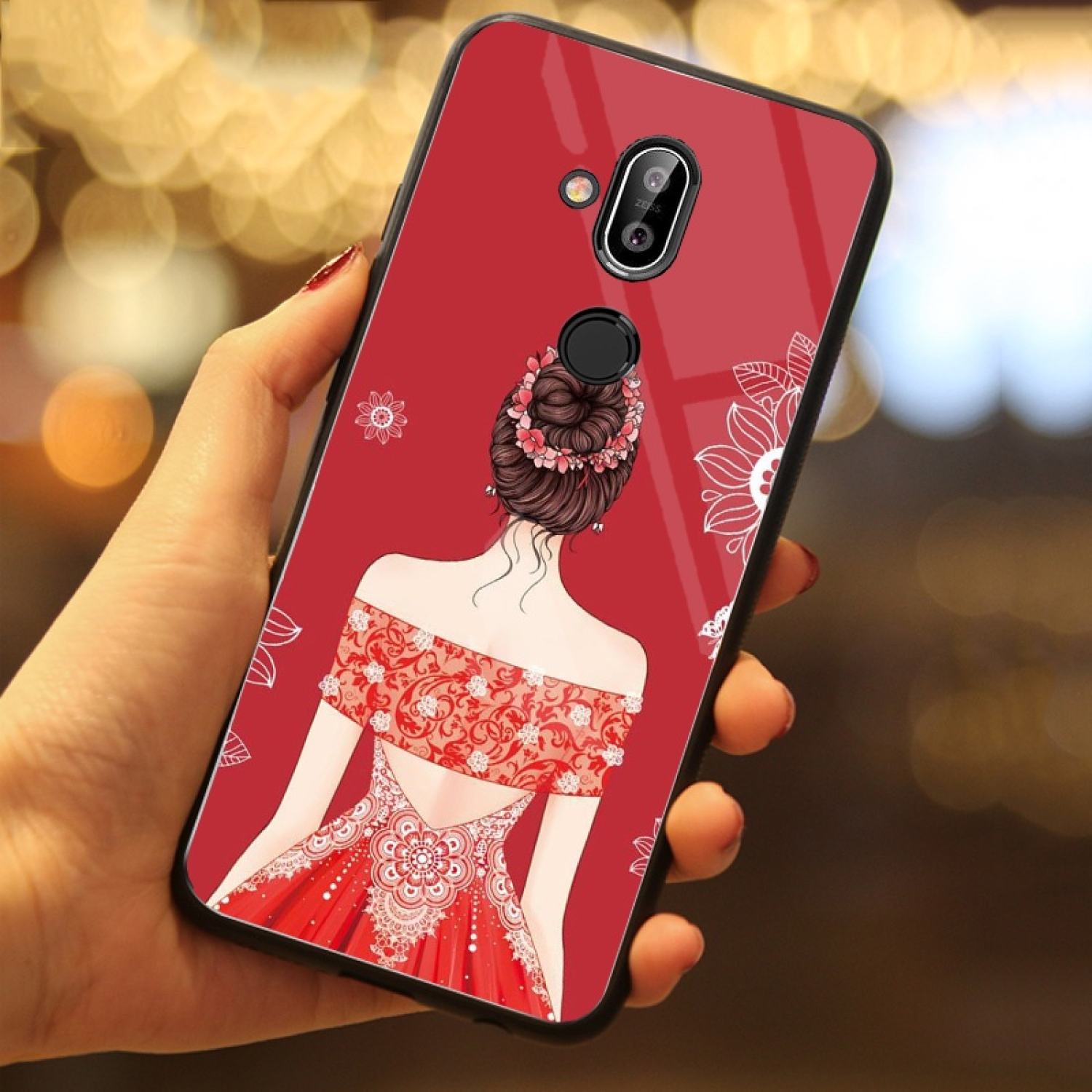 Ốp Lưng KÍNH BÓNG NOKIA 8.1 PHIÊN BẢN MỚI