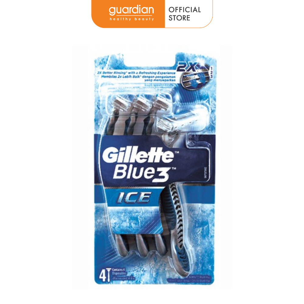 Dao Cạo Râu Gillette Blue 3 Mát Lạnh 4 Cây