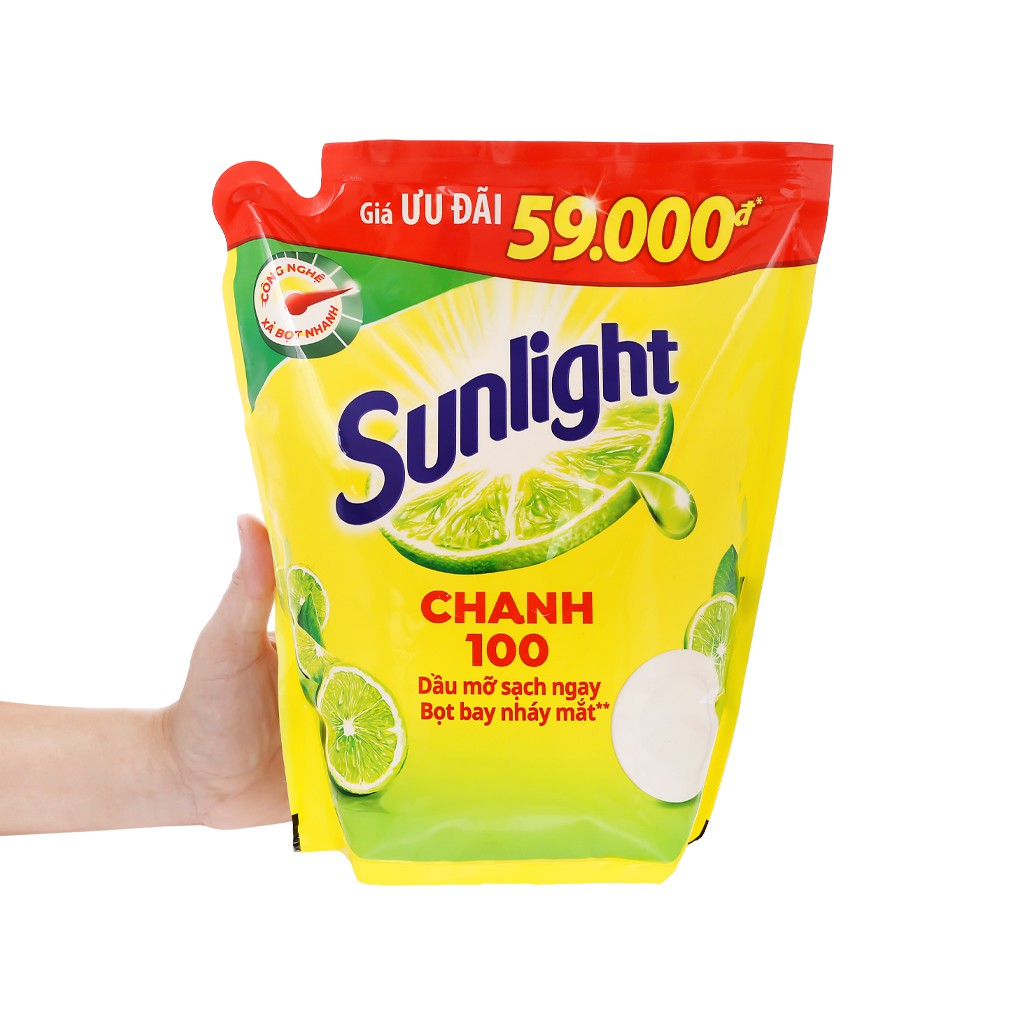 Nước Rửa Chén Sunlight Túi 2.1kg/ 2.6kg