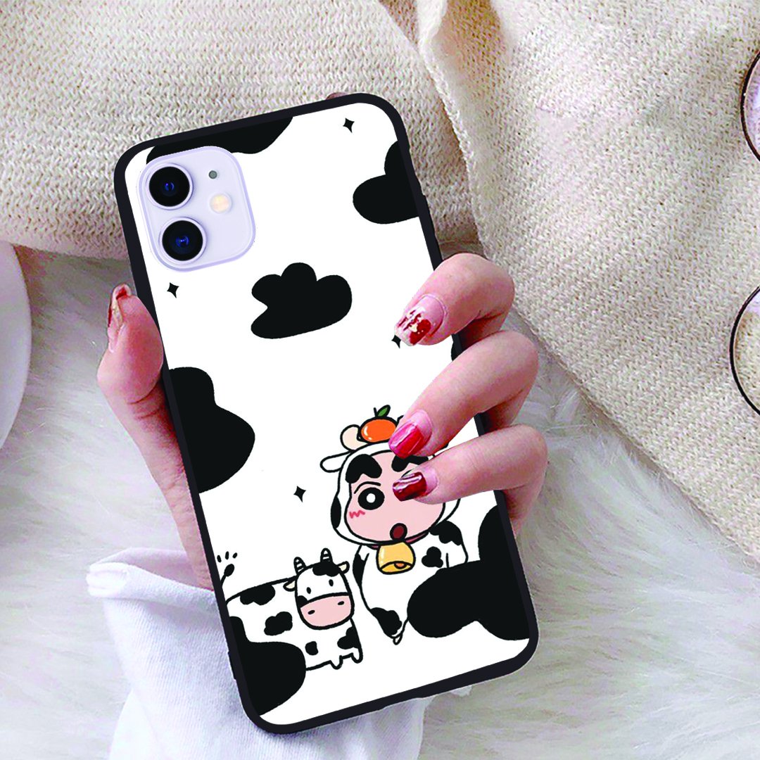 Ốp lưng iPhone 11 viền dẻo TPU BST Bò Sữa
