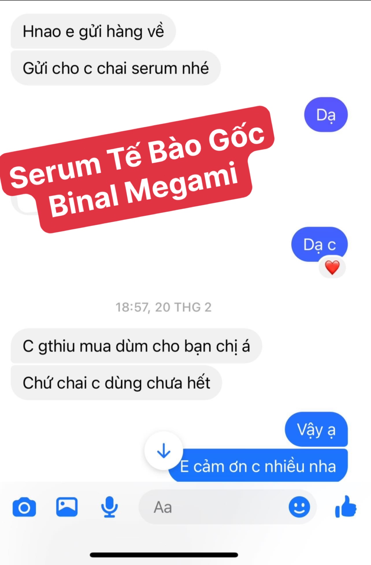 Serum Tế Bào Gốc Binal Megami - Pure Factor Essence