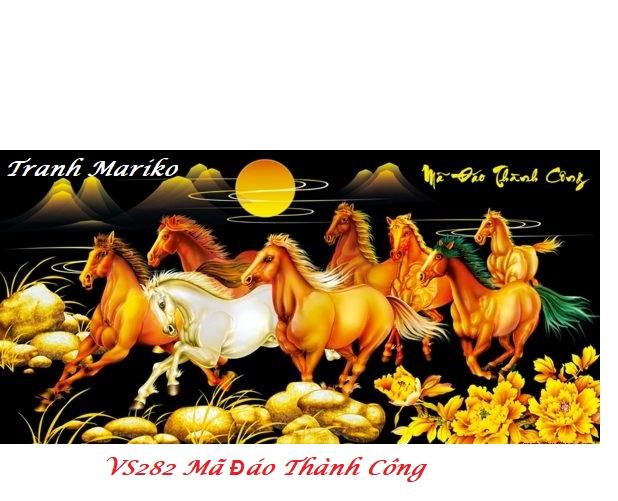 Tranh đính đá mã đáo thành công kích thước trung bình ✅115×60 cm -️ vs282 tranh mariko đá abc