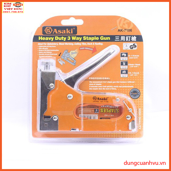 Kìm Bấm Ghim Asaki AK-7106 Cam