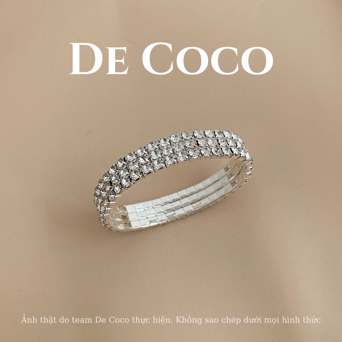 Vòng cổ choker đá 3 hàng De Coco