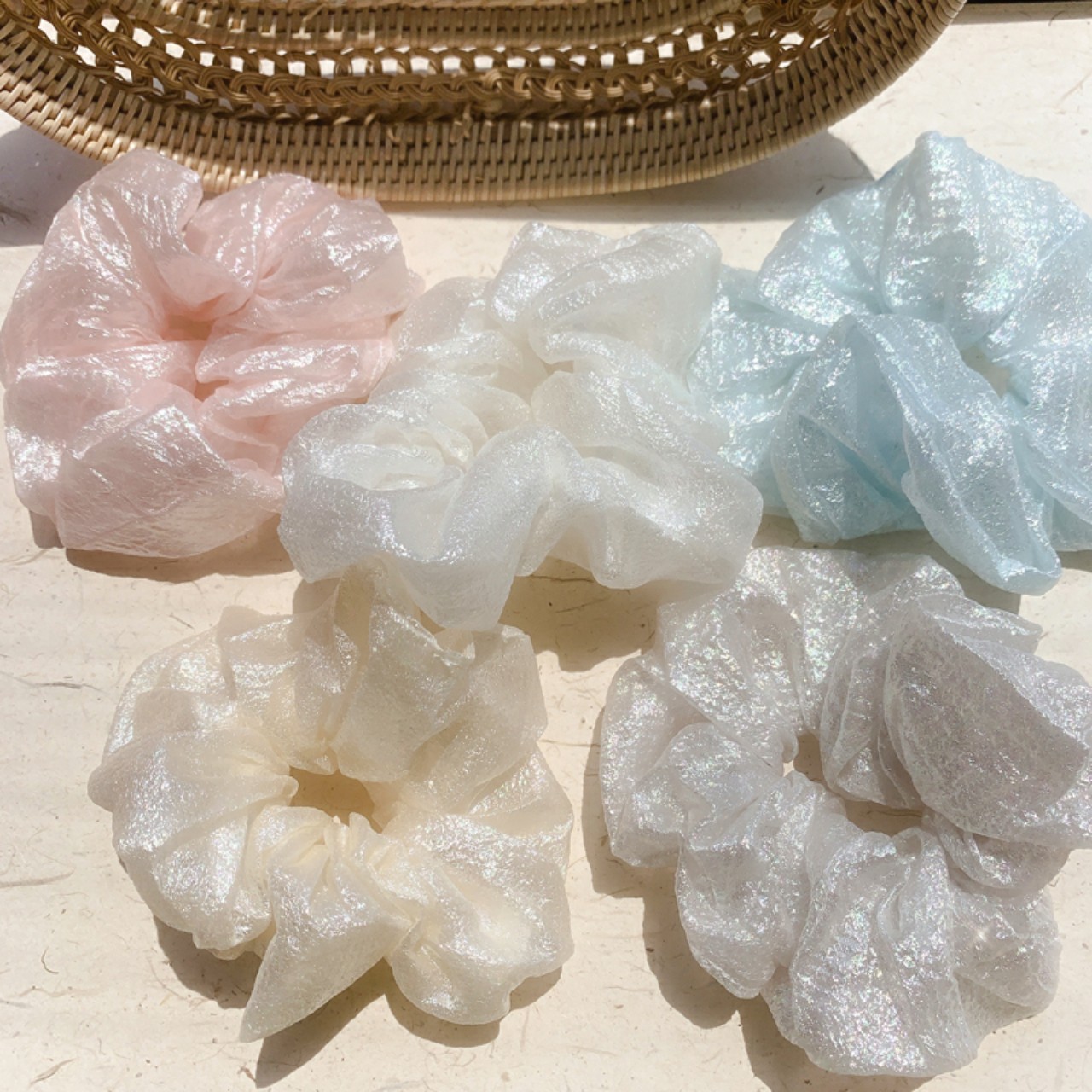 CỘT TÓC VOAN SATIN ÁNH NGỌC