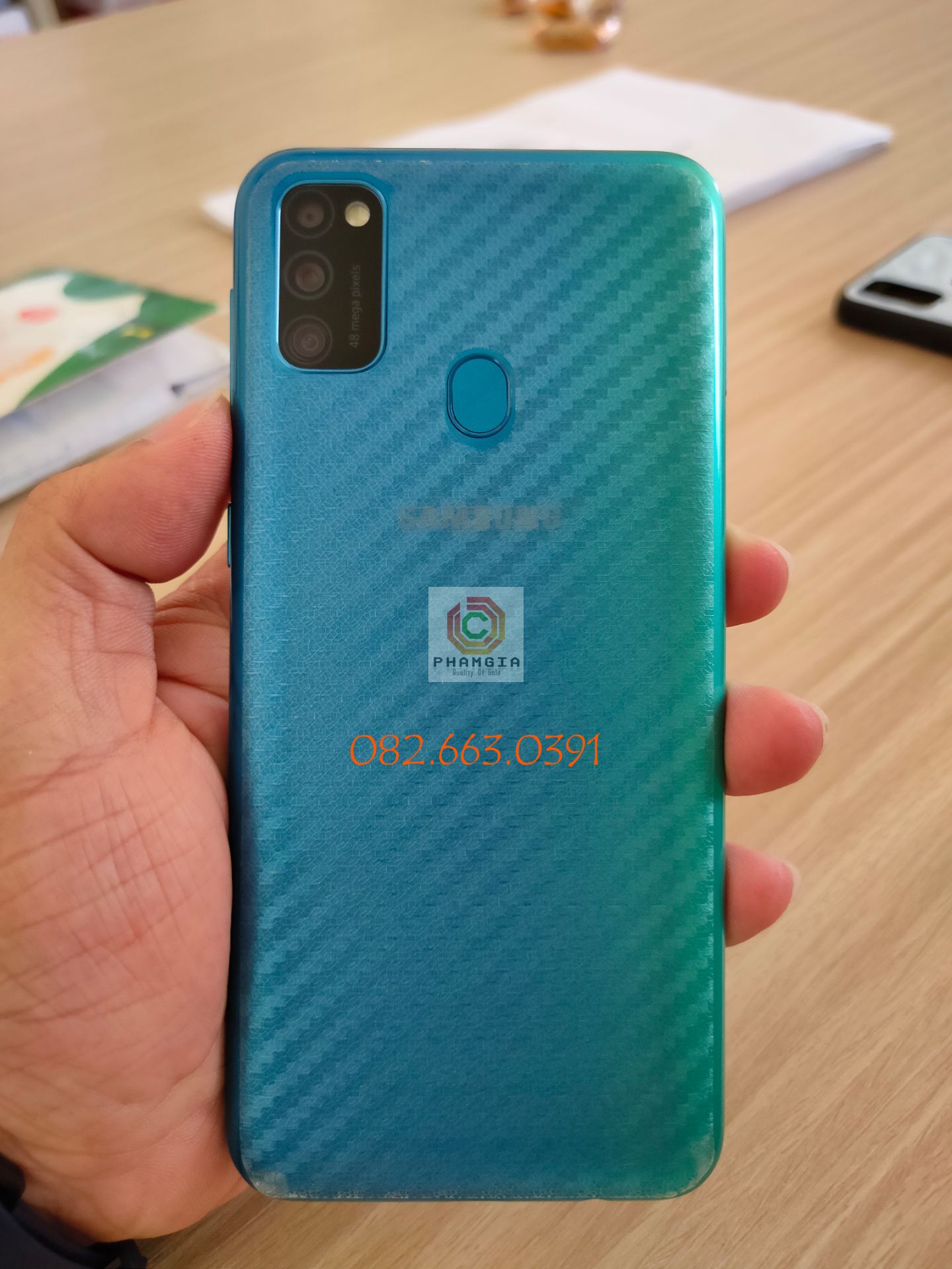 Miếng dán mặt lưng skin carbon Samsung Galaxy M30s