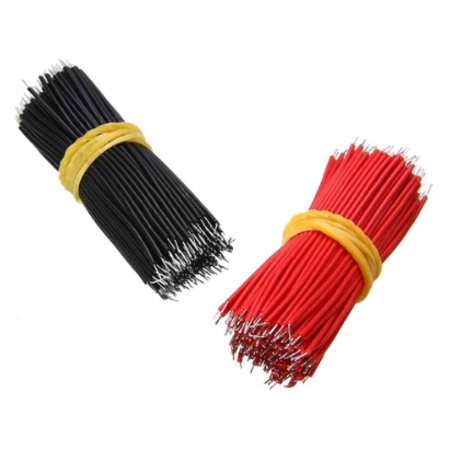 Dây điện si chì 30cm màu đen cắm test mạch điện (10 sợi)