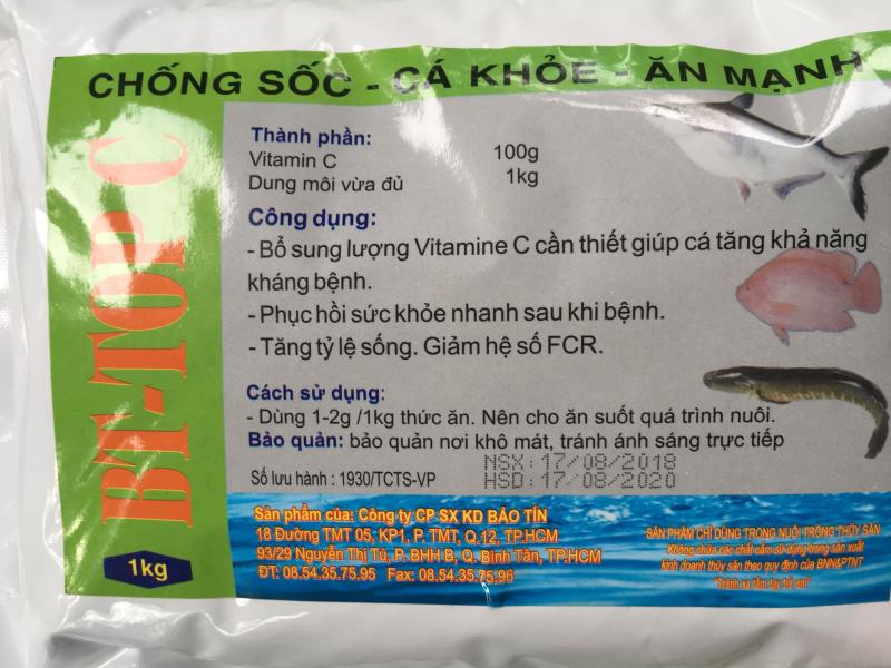 Vitamin C dùng cho nuôi trồng thủy sản