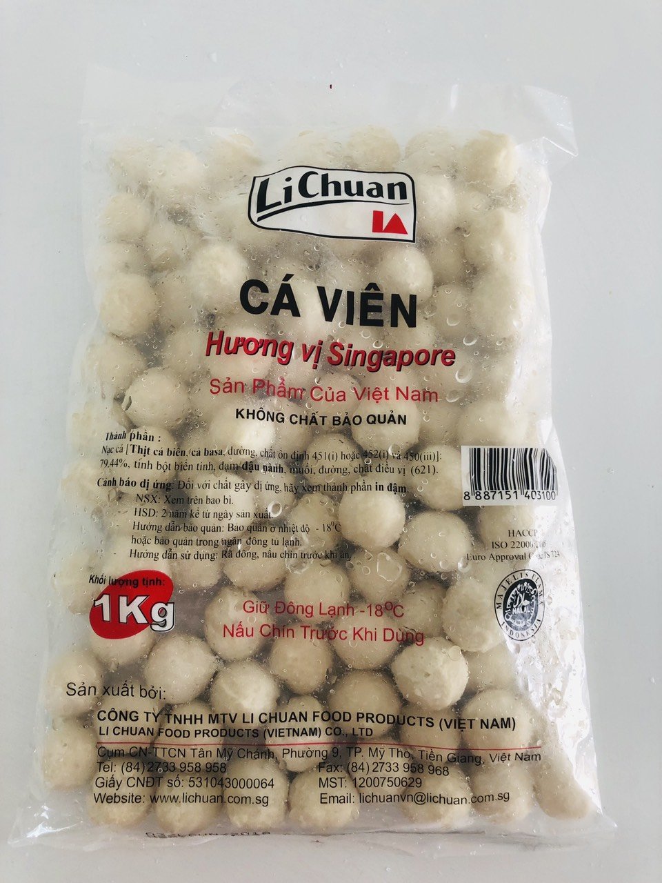 500g cá viên Lichuan thượng hạng