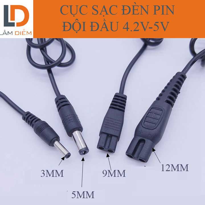 Cục sạc pin và phụ kiện dành cho đèn pin đội đầu