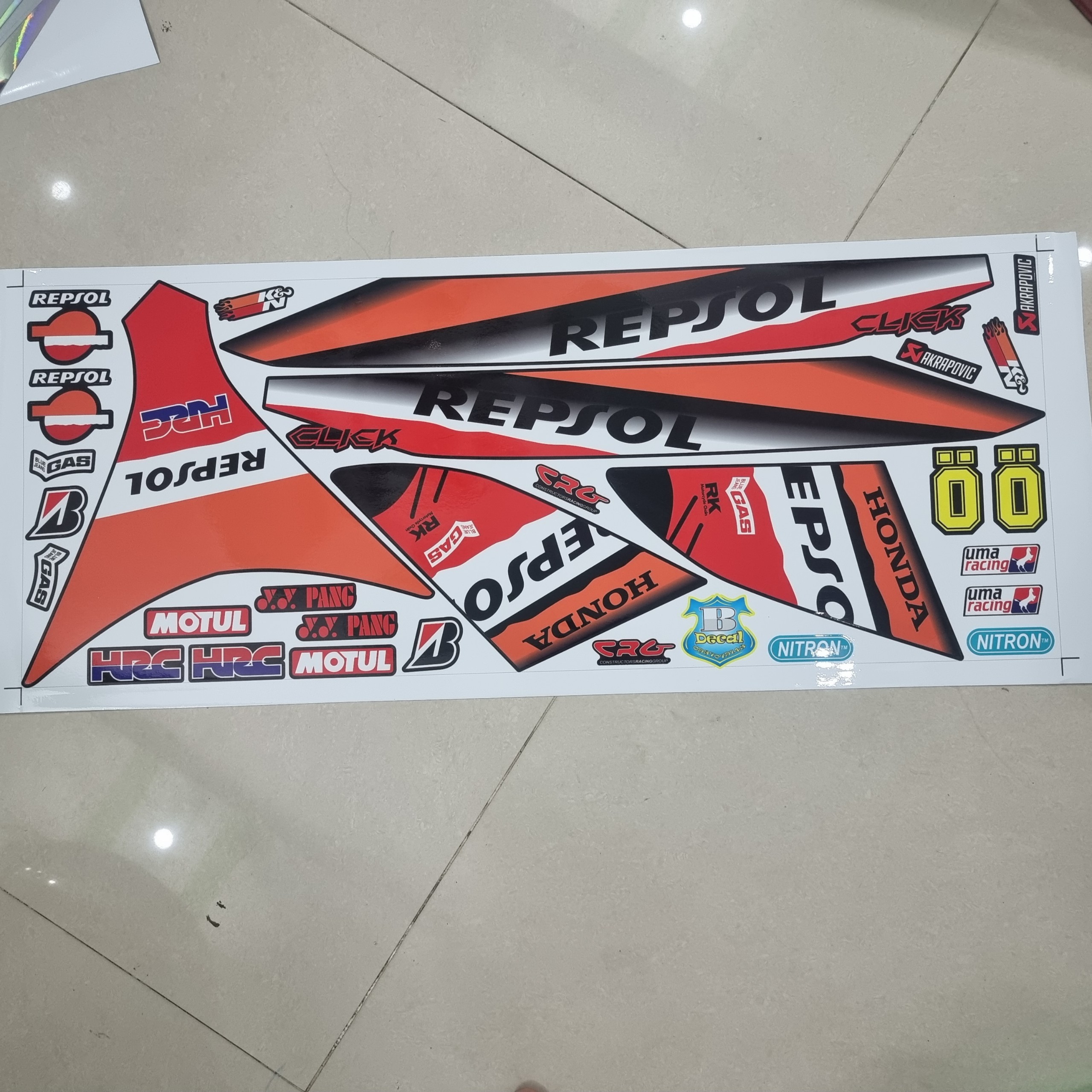 Tem rời xe click honda repsol