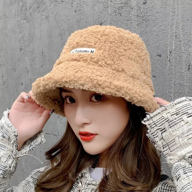 Mũ bucket lông cừu hot hit