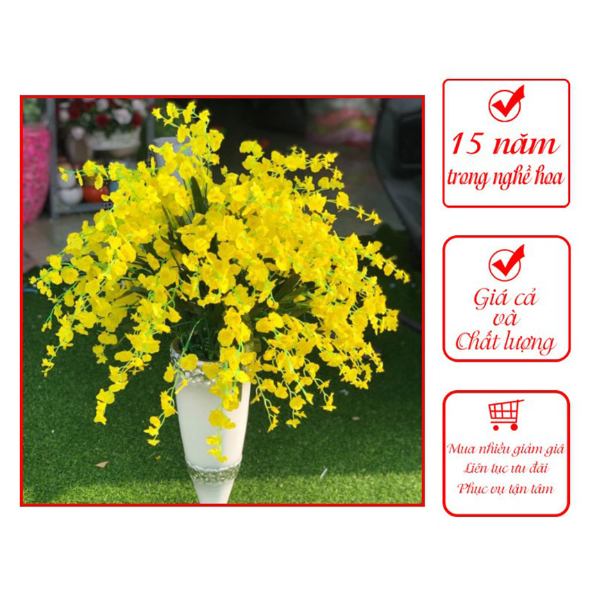 Hoa lan vũ nữ trang trí -Cây hoa giả
