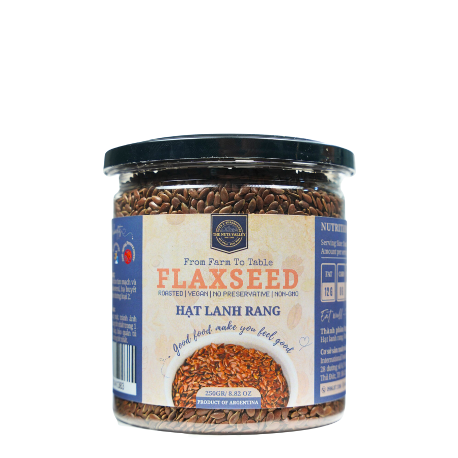 Bột Hạt Lanh và Hạt Lanh Nâu - FLAXSEEDS The Nuts Valley