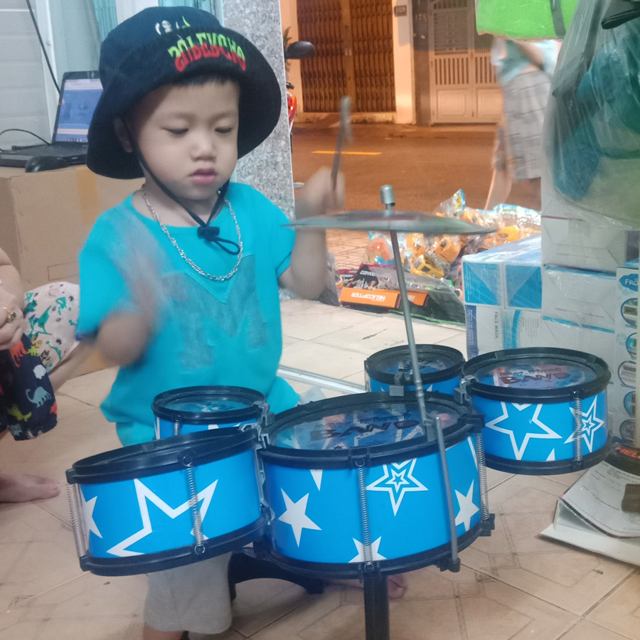 [HCM]BỘ TRỐNG CHO BÉ  JAZZ DRUM 5 TRỐNG