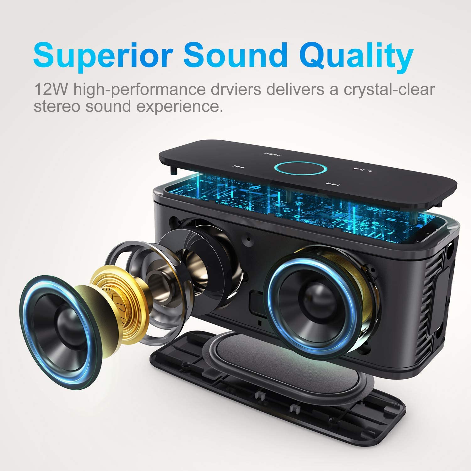 Loa Bluetooth DOSS Soundbox Touch | Hàng chính hãng