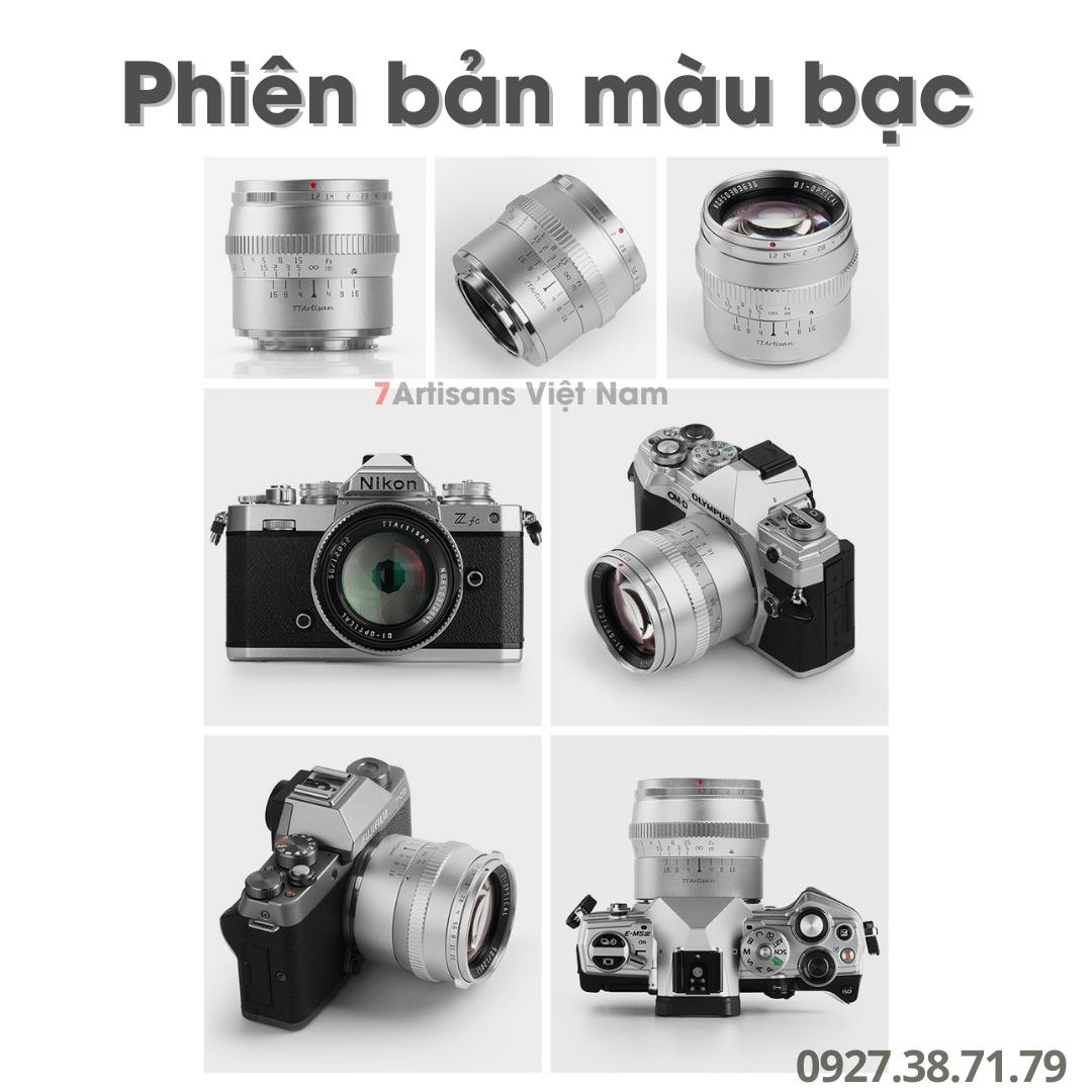 [Trả góp 0%] Ống kính TTArtisan 50mm F1.2 chân dung xóa phông cho Sony, Canon EOS M, Canon R, Fujifilm, Nikon Z, Leica L và M4/3