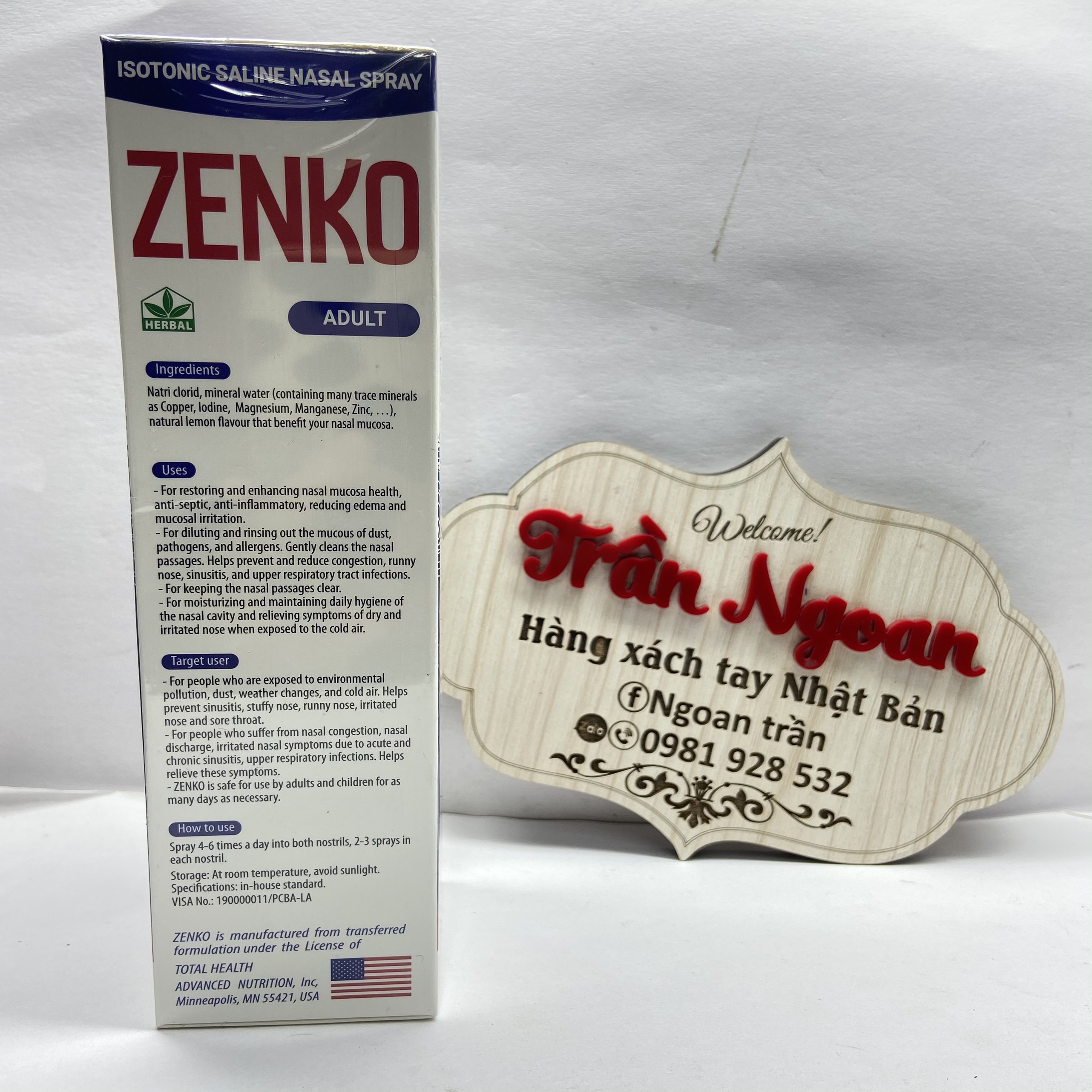 Dung Dịch Vệ Sinh Mũi Zenko - Chai 75ml