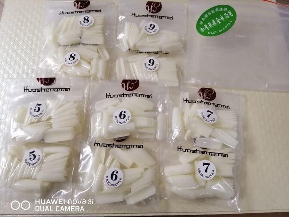 Móng Úp HSM lẻ size theo gói50 móng(Size4- 5-6-7-8-9)