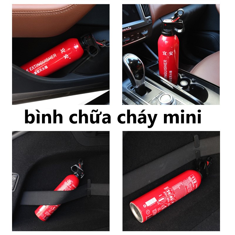 Bình Cứu Hỏa Mini Di Động Thông Minh 600ML Dạng Xịt