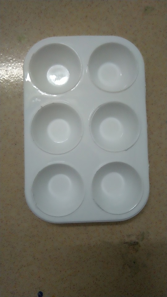Khay đựng màu 6 lỗ - Tô tượng
