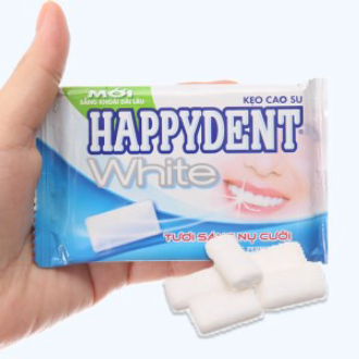 Kẹo sing-gum Happydent White lốc 15 vỉ
