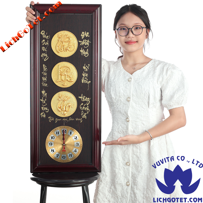 [HCM]ĐỒNG HỒ PHÚC LỘC THỌ ĐỒNG XU