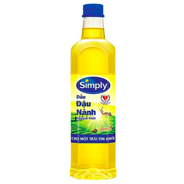 Dầu đậu nành nguyên chất simply 1l/ simply 1 lít