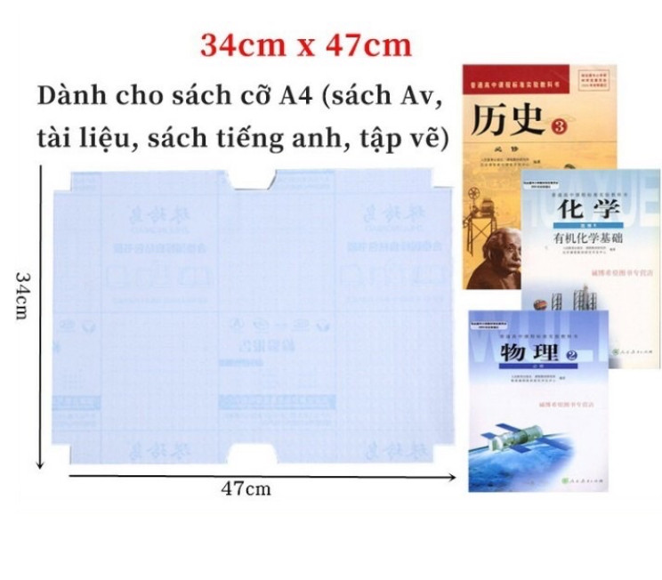 Bọc sách vở decan tệp x 10 tờ