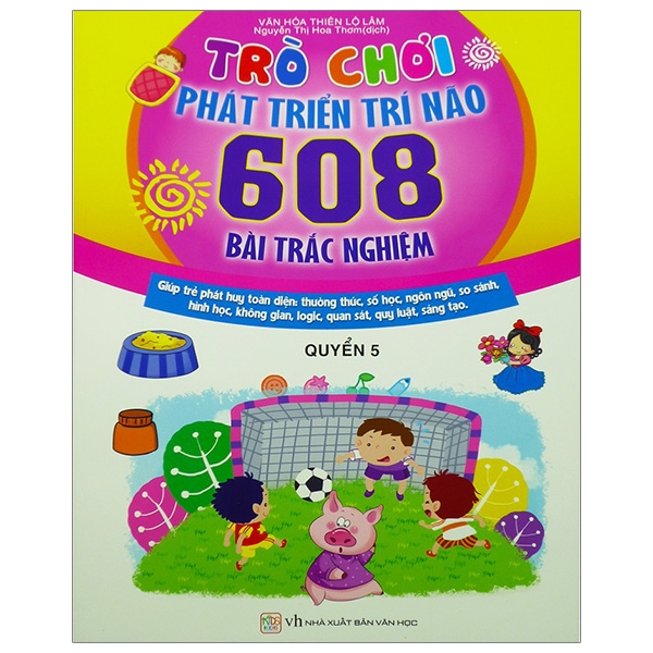 Fahasa - Trò Chơi Phát Triển Trí Não - 608 Bài Trắc Nghiệm (Quyển 5)
