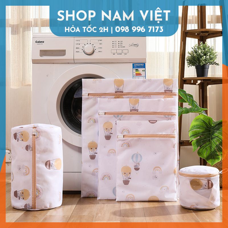 Túi giặt bảo vệ quần áo có hoa văn - nhiều kích cỡ