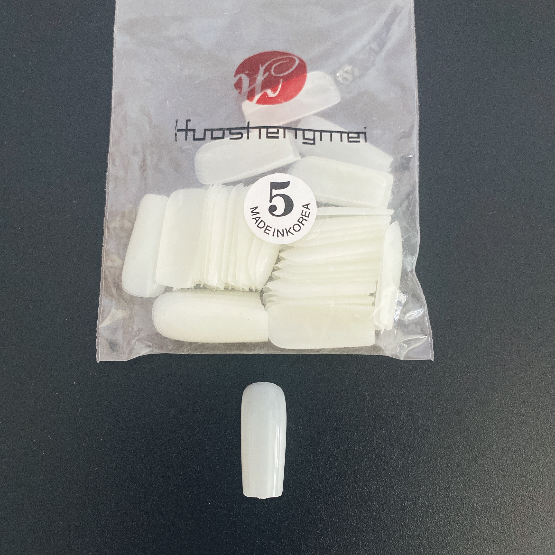 Móng úp lẻ size (5,6,7,8,9)túi 50 móng màu đục