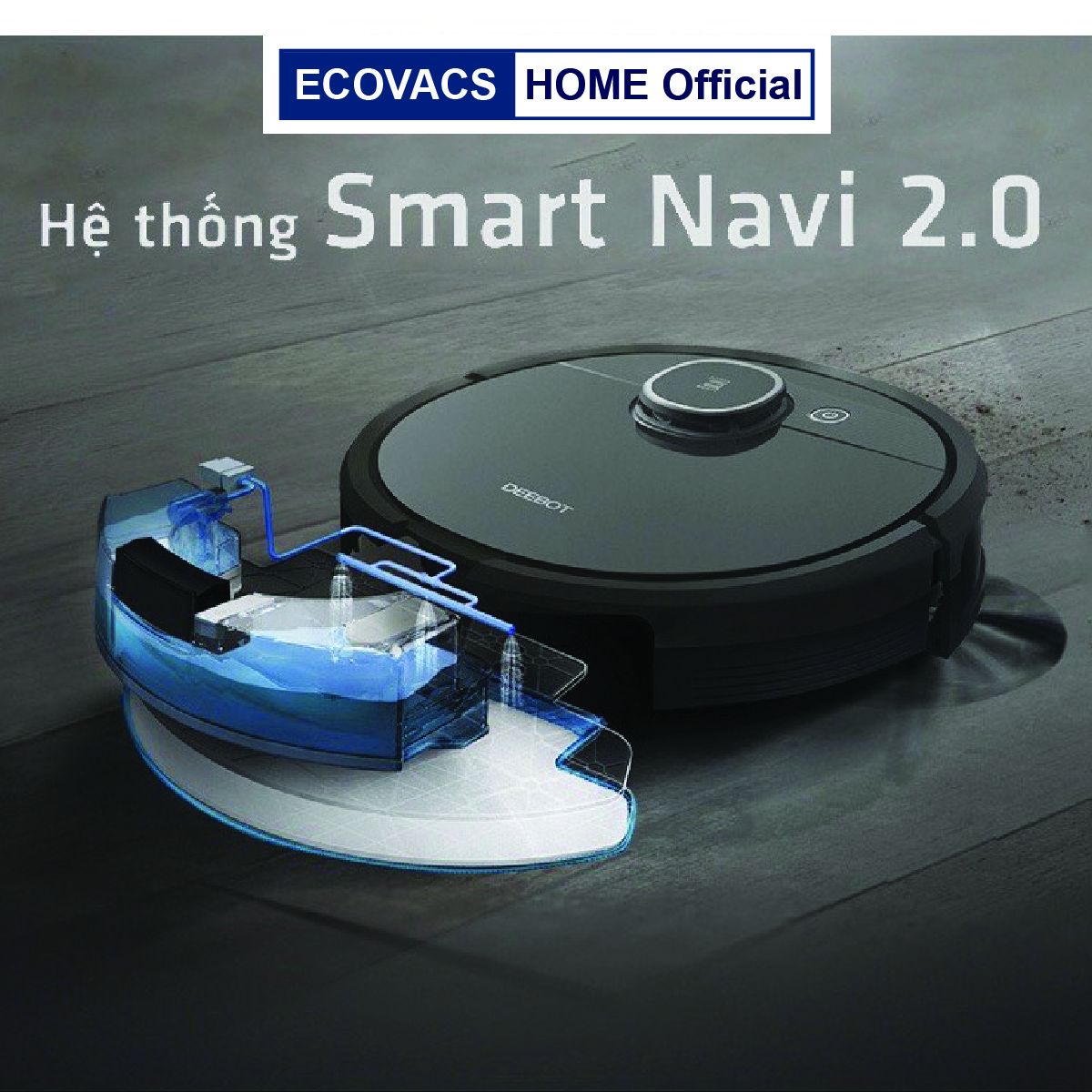 ✅( HÀNG TRƯNG BÀY 98%)  Robot hút bụi ECOVACS DEEBOT T5 POWER (DX93)  Ecovacs