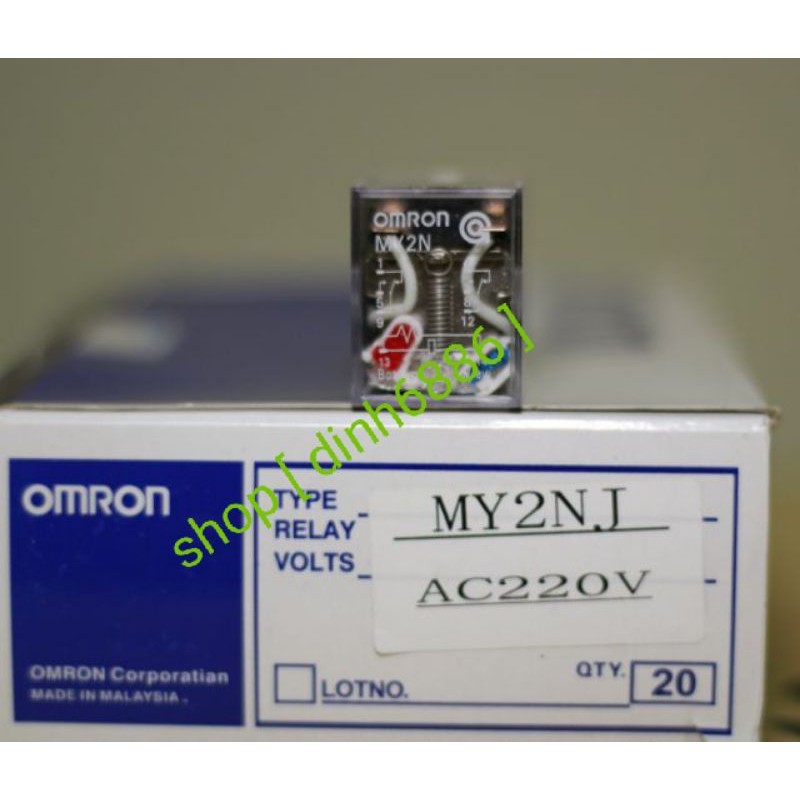 Rơ le, relay trung gian 8 chân MY2N 220V