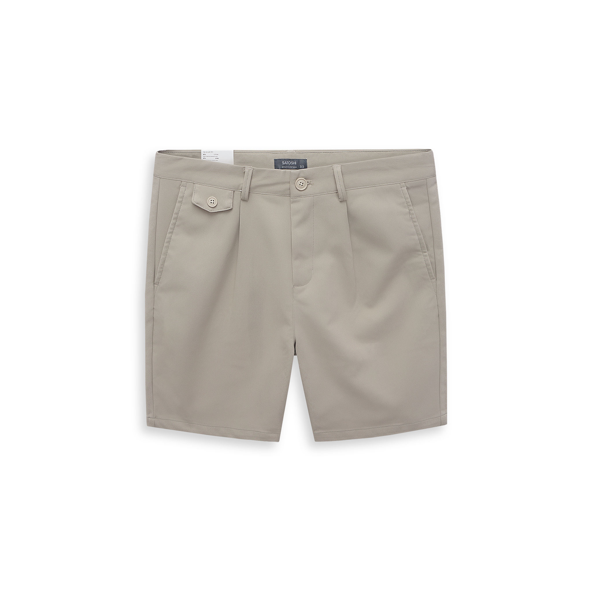 Quần short nam kaki SATOSHI 23QS006 dày dặn