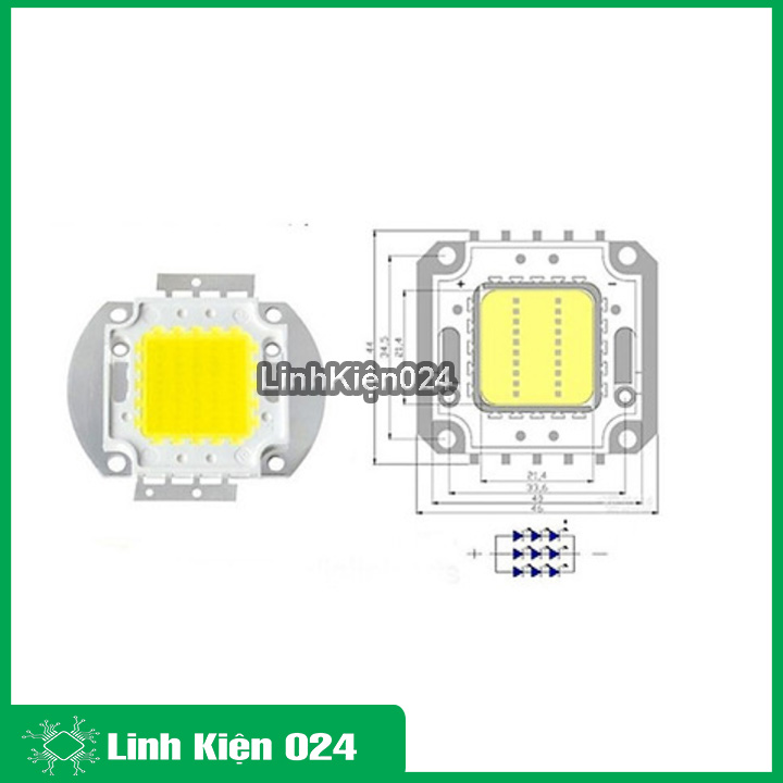 LED Luxeon công suất 100w 36v ánh sáng trắng