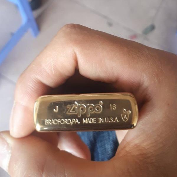 Zippo Nhật Phật đồng thau vỏ dày ARMOR