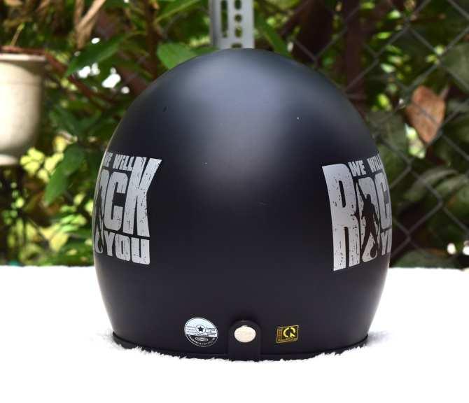 [HCM]Nón bảo hiểm 3/4 We will rock you tem