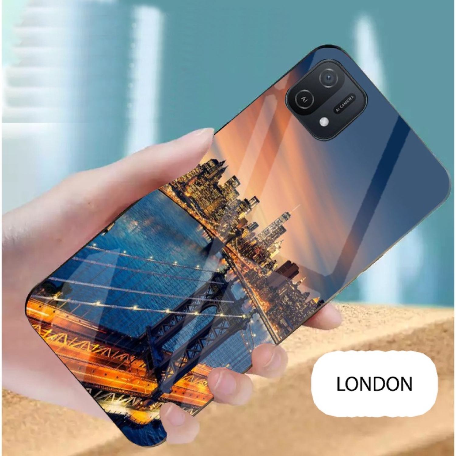 Ốp kính cường lực OPPO A16K Cao Cấp